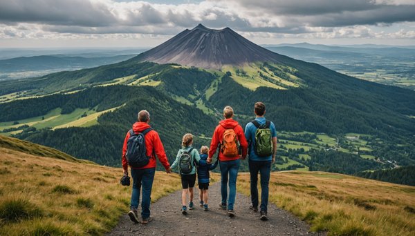 Randonnées en famille autour des volcans d'auvergne